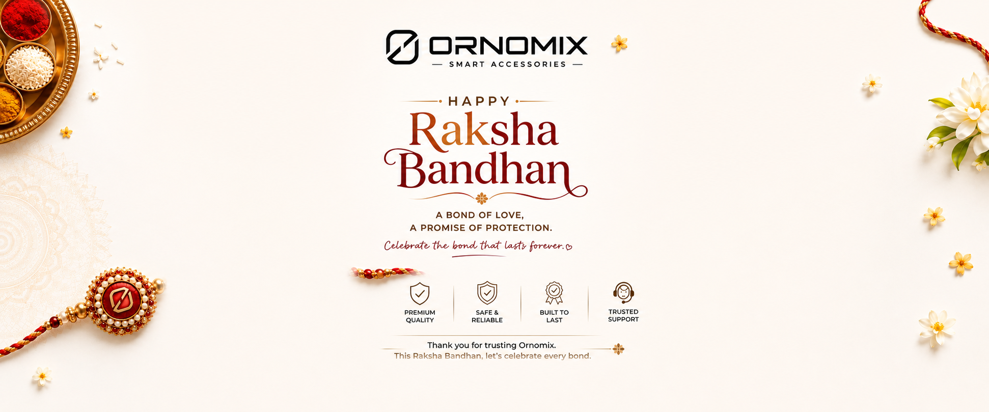 Happy Raksha Bandhan - Ornomix