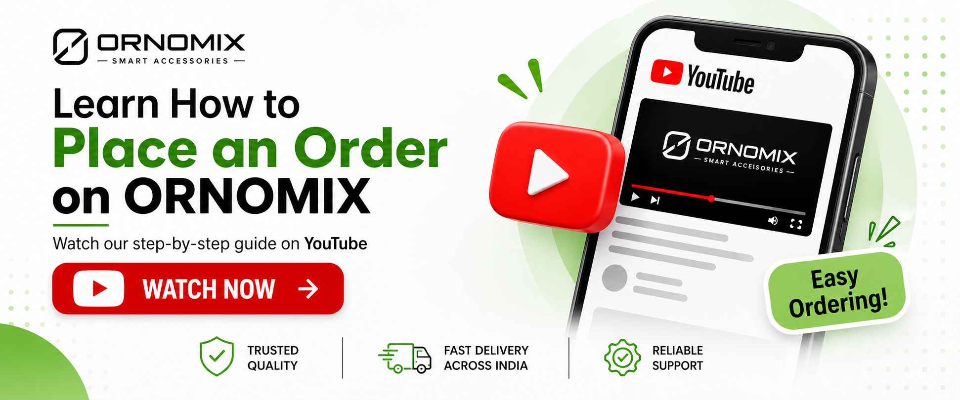 Learn how to place an order on Ornomix - Watch on YouTube