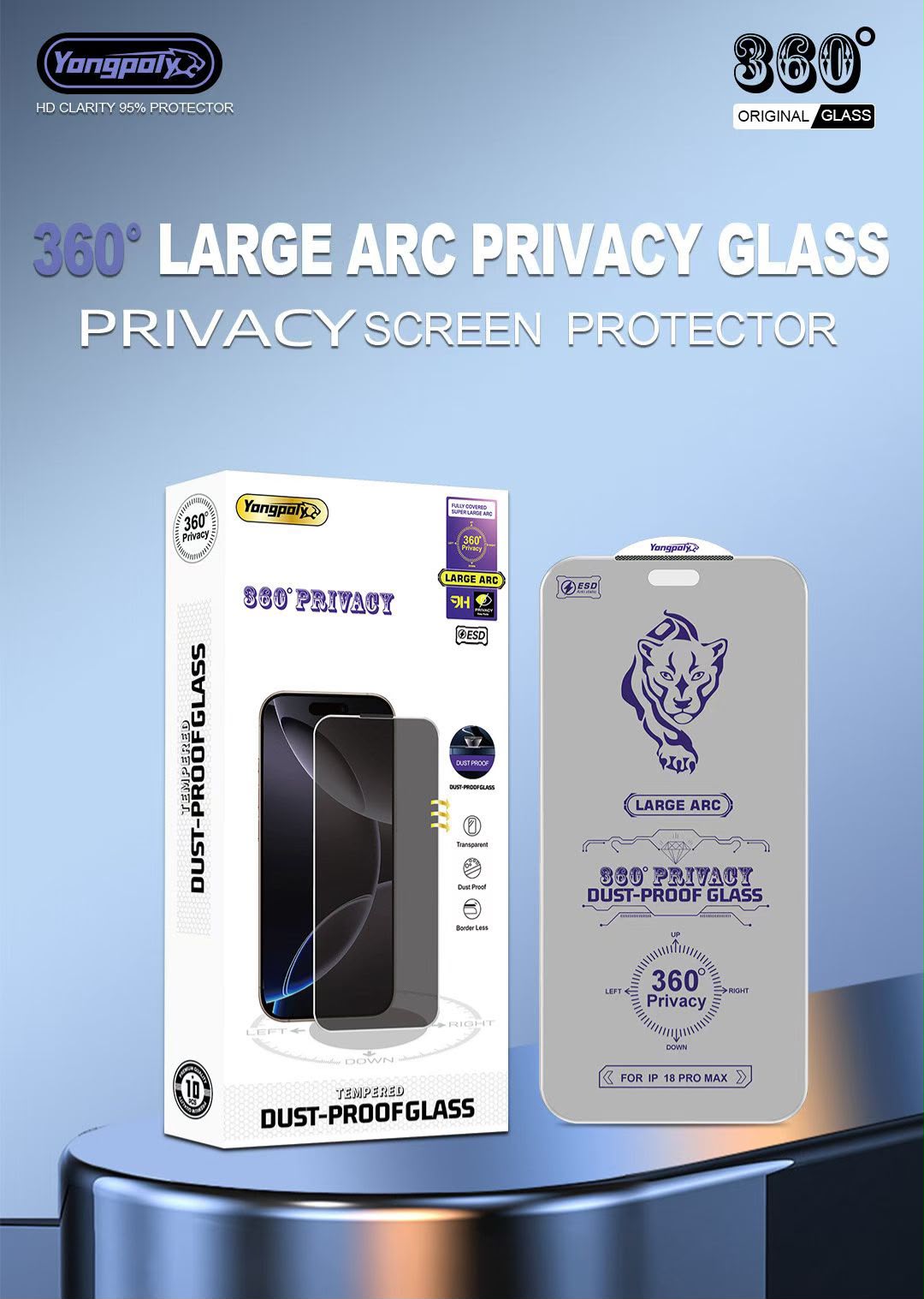 YONGPOLY 360 PRIVACY GLASS