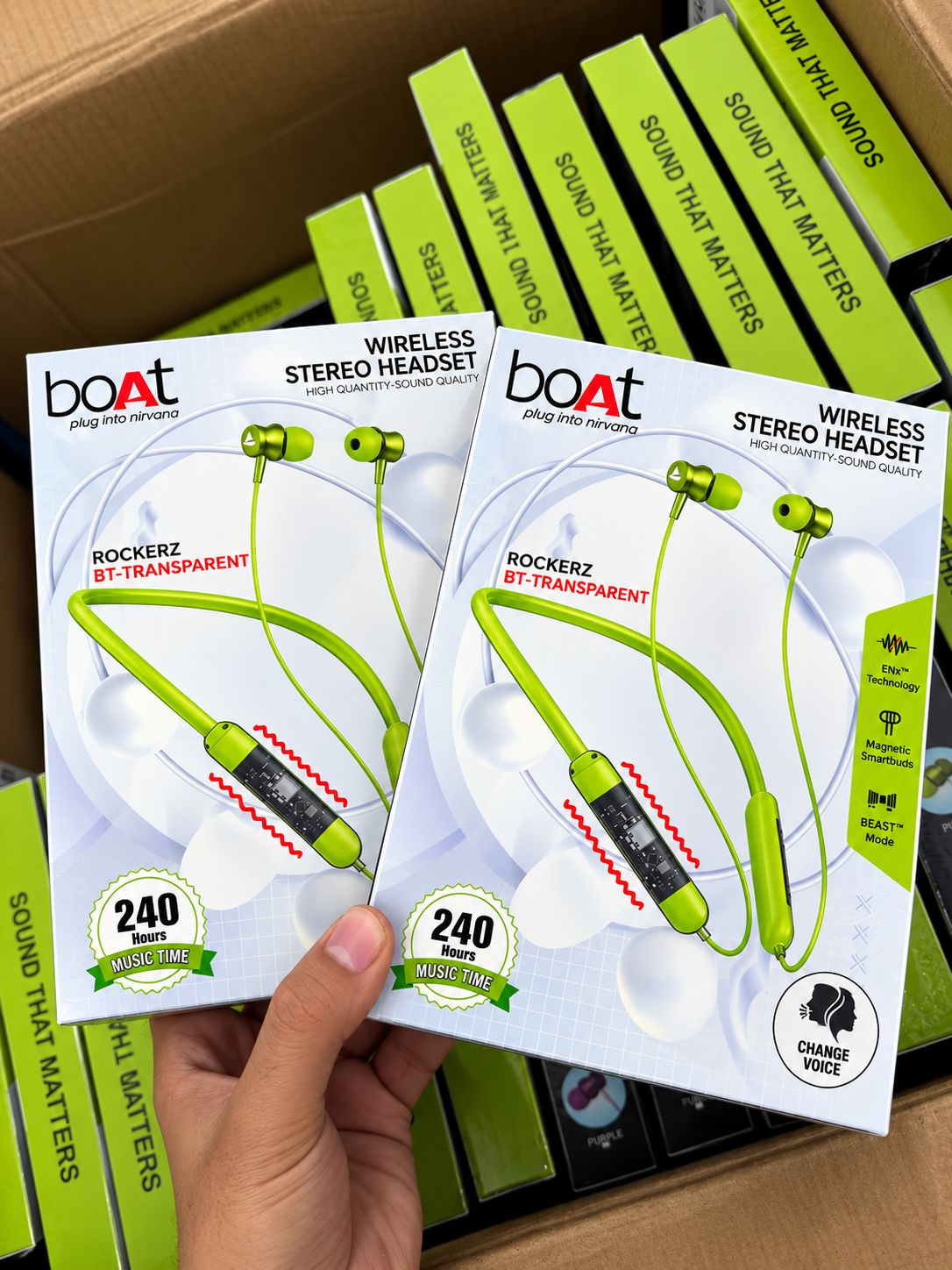 BOAT ROCKERZ BT-TRANSPARENT NECKBAND