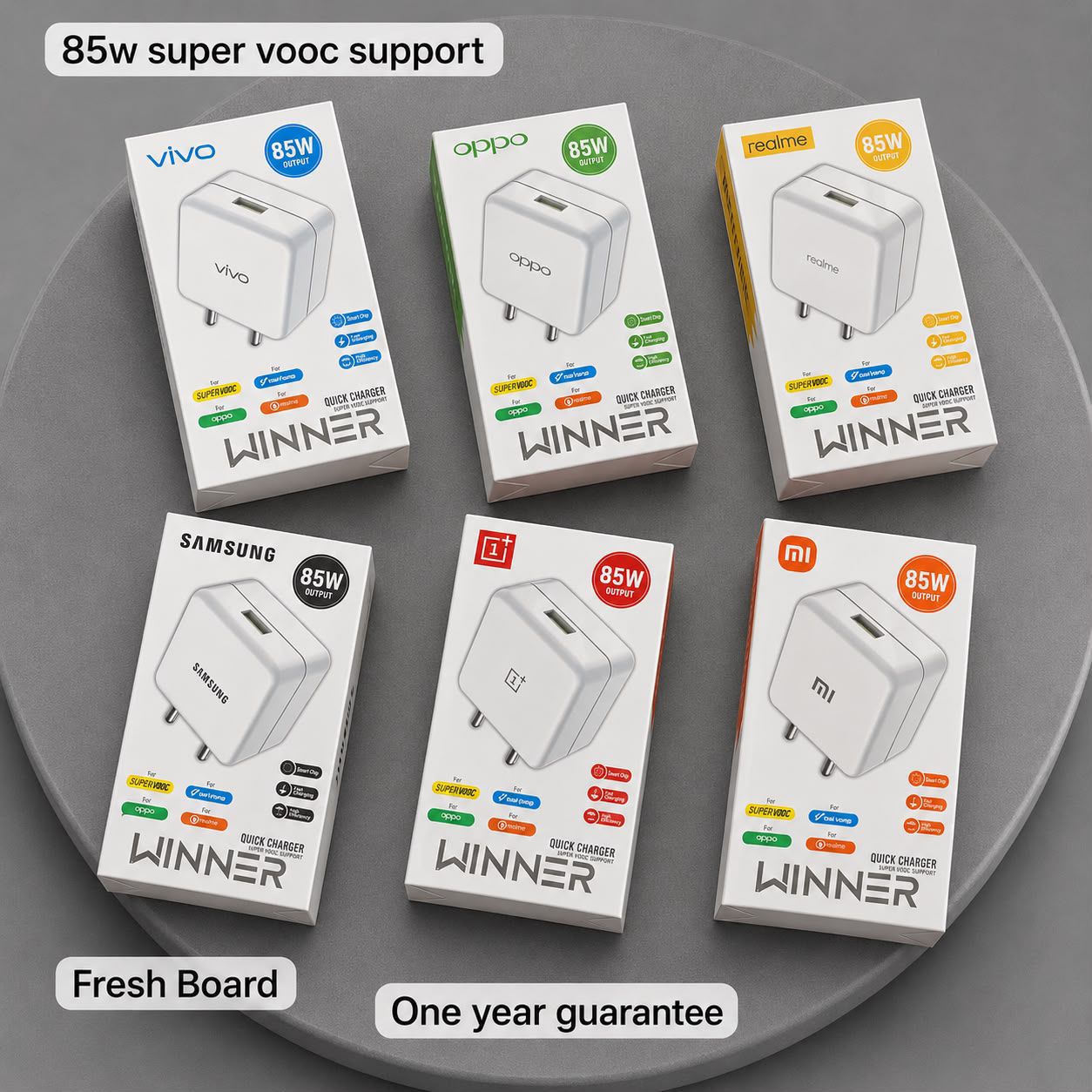 85W SUPER VOOC ADAPTER (1 YEAR WARRANTY)