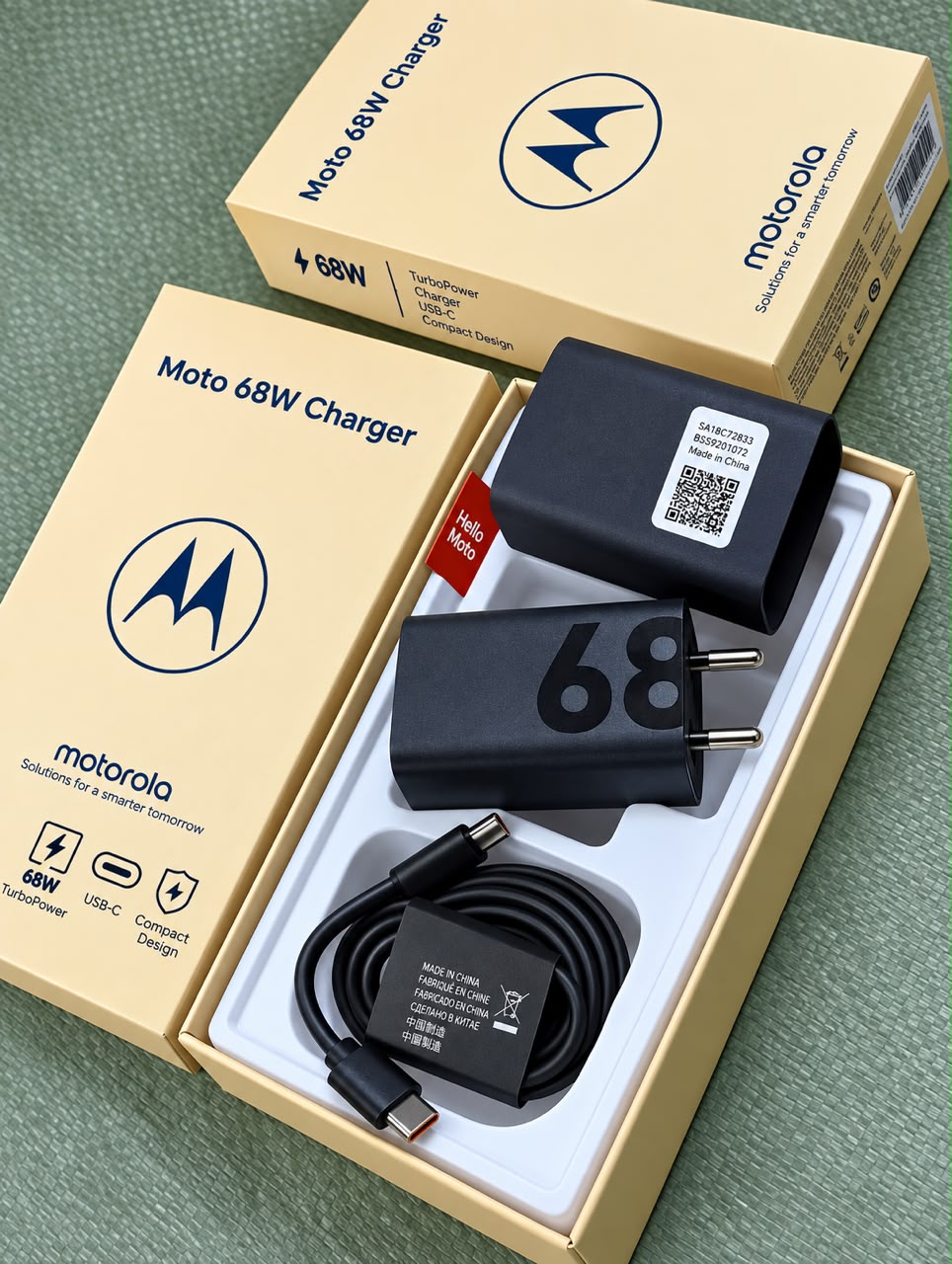 MOTOROLA 68W ORIGINAL CHARGER [1 YEAR WARRANTY ]