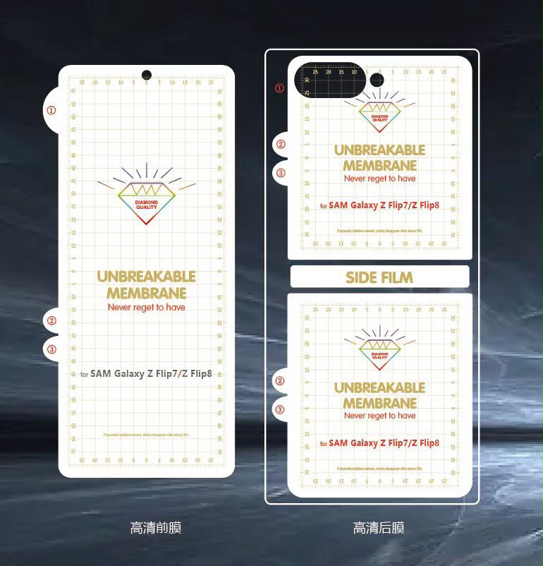 CLEAR MEMBRANE FOLD/FLIP SET